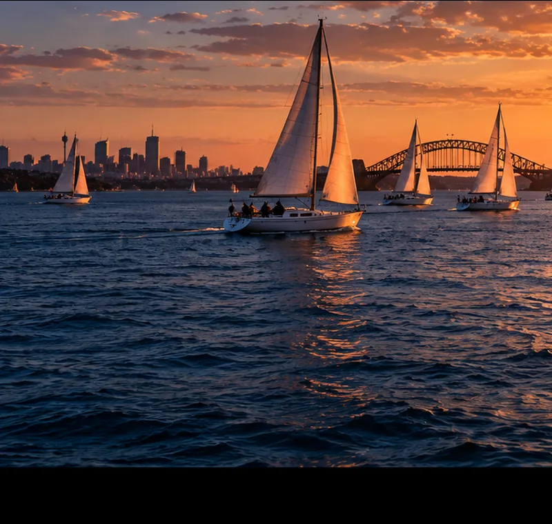 Illustrative: Evening racing on the water